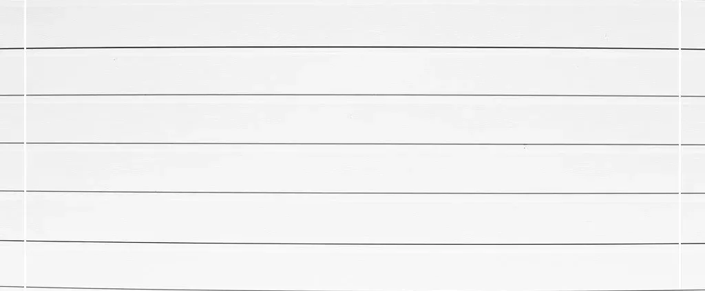White horizontal wooden boards form a clean, minimalist pattern. The evenly spaced lines create a sense of calm and order, evoking simplicity.
