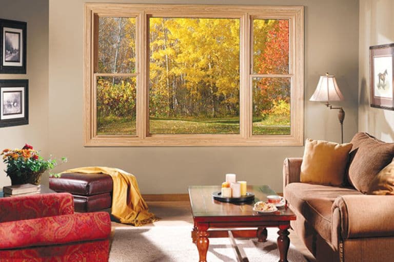 Picture Large, single frame windows that allow for the greatest uninterrupted viewing area with the option to install designer art glass or decorative glass.